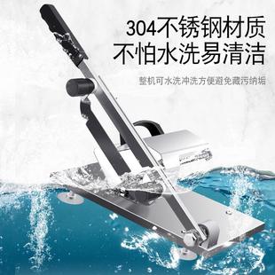 小型铡刀切菜机器不锈钢多用切片机家用切肉切菜机斩骨砍骨商用