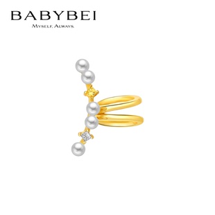 BABYBEI初贝雪梨耳骨夹耳饰925银贝珠无耳洞精致个性小众设计新颖