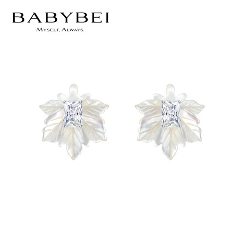 BABYBEI初贝秋枫月影耳钉