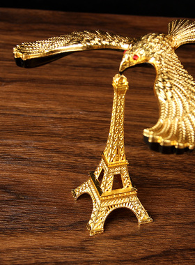 卓好合金平衡鹰摆件中式