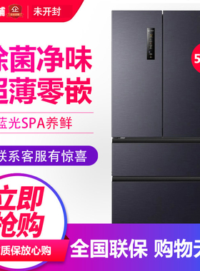 Ronshen/容声 BCD-503WD15MPQLA超薄平嵌入IDP双净法式多门冰箱灰