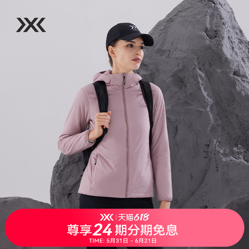 x-bionic 海狸轻量连帽棉服 女保暖轻量防泼动态保暖防寒棉衣