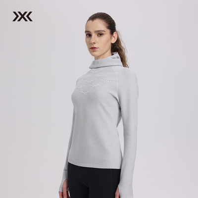 X-BIONIC 轨迹羊毛全成型连帽衫女 美利奴舒适控温秋冬长袖T恤