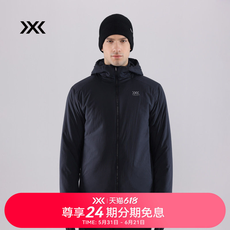 X-BIONIC 海狸轻量连帽棉服 男子运动户外保暖金标P棉 XJM-24981N