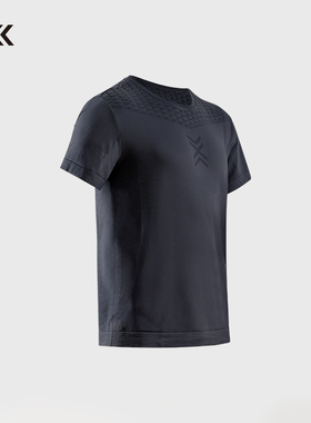 X-BIONIC X-ENTIAL男士长短袖上衣夏季圆领控温透气宽松连帽t恤