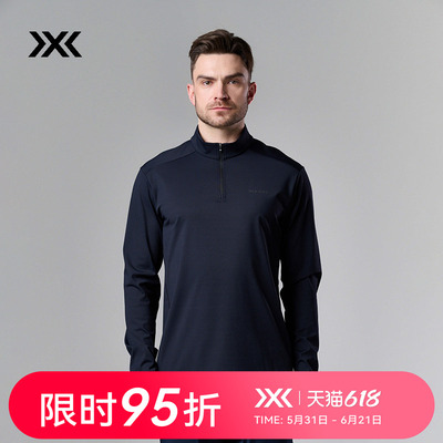 X-BIONIC 橡树高尔夫半开领长袖衫 男商务休闲运动舒适透气男装