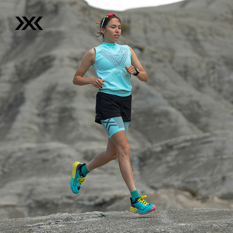 xbionic 倍能舒跑女士无袖上衣 夏季轻量透气路跑健身衣