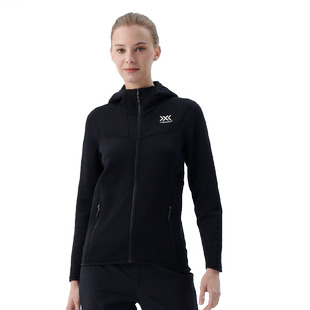 X-BIONIC 旷野行云连帽开衫 户外中层抓绒保暖连帽外套女22720