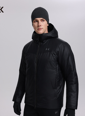 x-bionic海狸200g金标p棉保暖男士连帽棉服 防风加厚户外棉衣外套