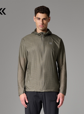 X-BIONIC 旷野轻量防风连帽夹克 男春夏拒水日常休闲夹克