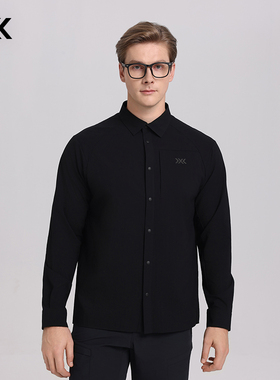 X-BIONIC 布里兹环保纱夏季长袖衬衣男环保放泼耐磨日常徒步男装