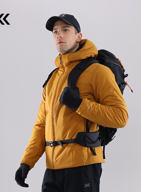 X-BIONIC海狸轻量连帽棉服秋冬保暖柔软轻量拒水防风潮湿保暖棉衣