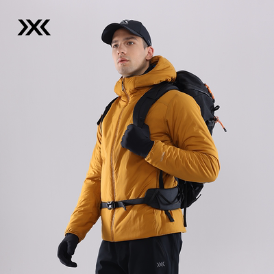 X-BIONIC海狸轻量连帽棉服秋冬保暖柔软轻量拒水防风潮湿保暖棉衣