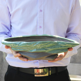 哥窑陶瓷花盆中国风大号清仓简约创意大口径多肉植物拼盘组合家用