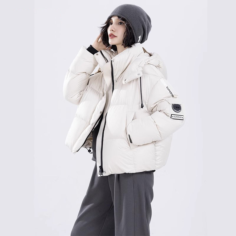 鞠婧祎同款棉衣短款女2025冬季泡芙新款韩版加厚面包服外套棉服女