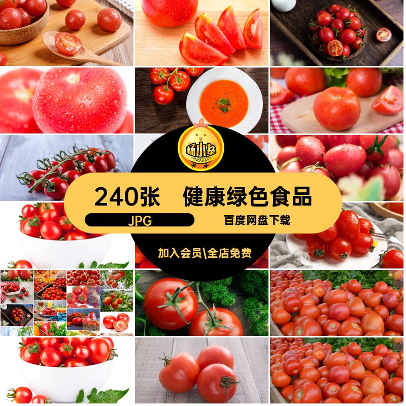 西红柿图片JPG素材健康圣女果照片小酱汁240张番茄绿色食品高清