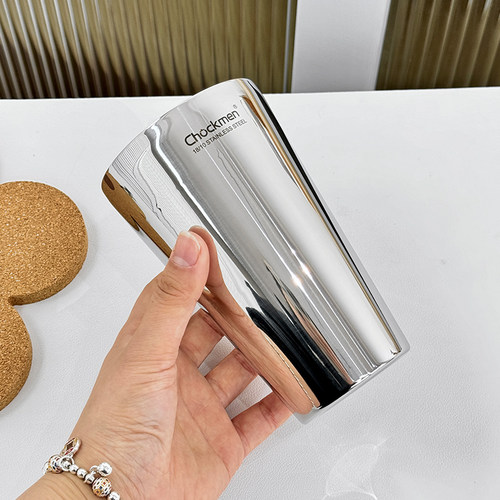 chockmen卓德铭18/10不锈钢双层啤酒杯牛奶杯防烫茶杯水杯果汁杯