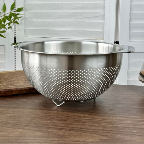 沥水篮淘米洗菜18/10不锈钢
