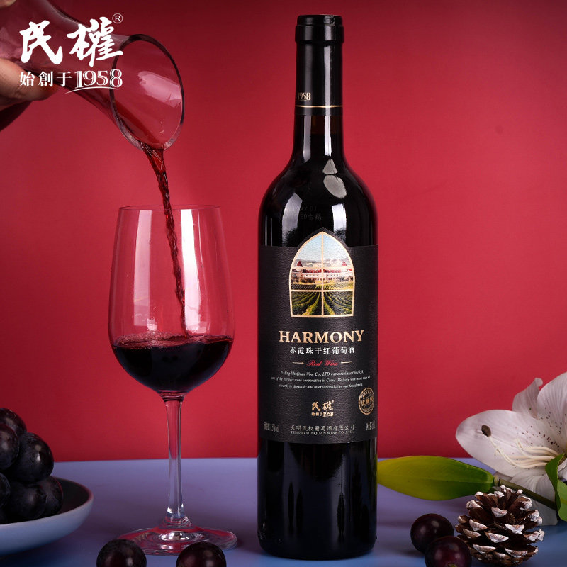 民权葡萄酒 黄河故道产区 优酿级赤霞珠干红葡萄酒