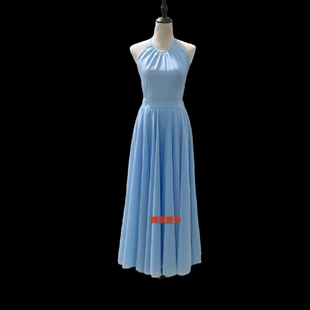 古典舞蹈服女练功纱裙现代舞蹈演出服飘逸720度形体服大裙摆定制