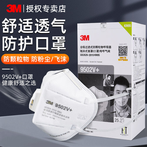 3M口罩防沙尘工业粉尘雾霾头戴式