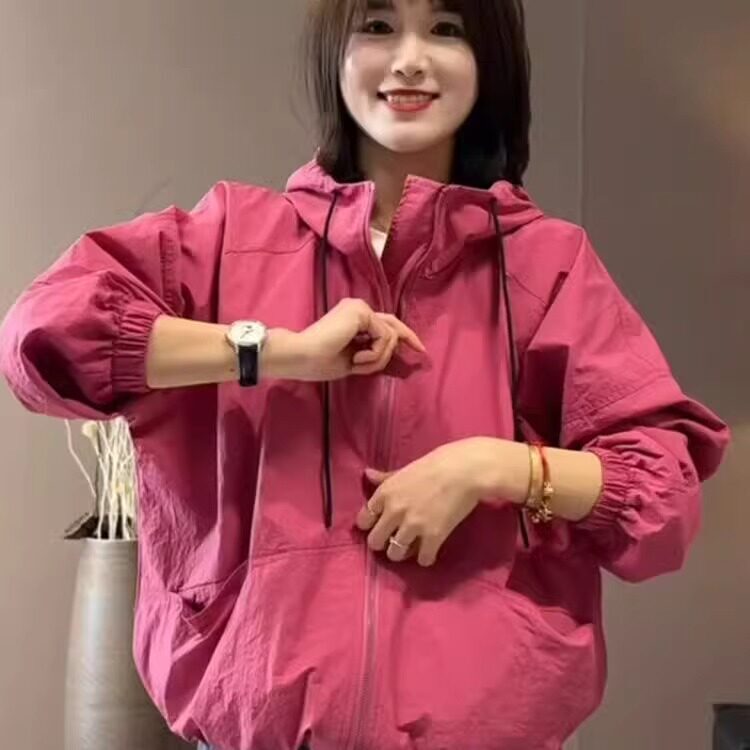 日系设计师TopWhit小个子时尚休闲短款冲锋衣连帽外套女2026春