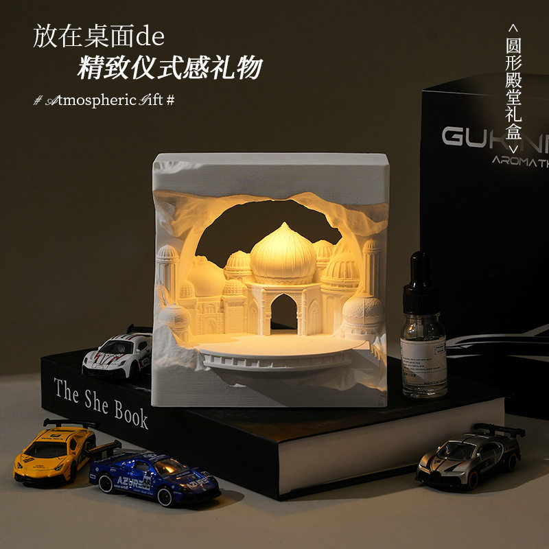 小夜灯香薰礼盒法式复古香薰摆件