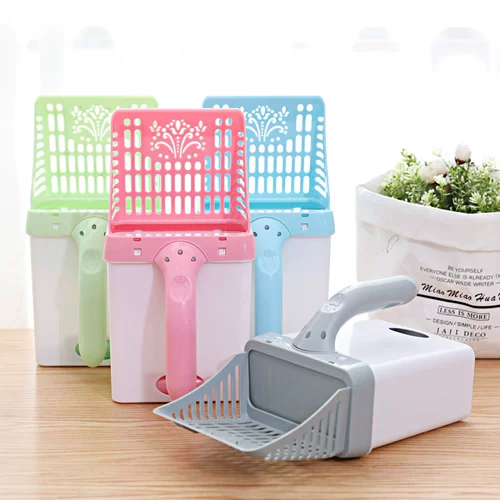 Лопата, большой комплект, съемный мусорный мешок, кот