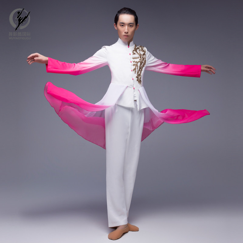 现代舞蹈万事如意成人男央视春晚同款歌伴舞飘逸舞台开场舞演出服