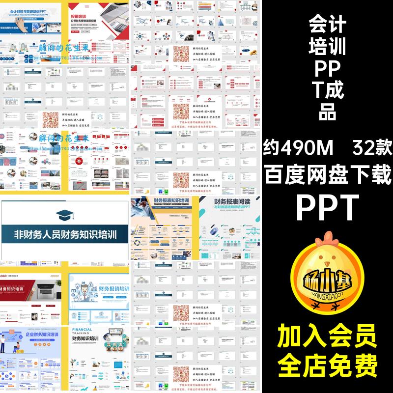 32款成本预算财务PPT流程会计培训报销制度基础知识报表素材企业