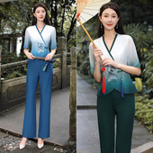 新芝依彩足浴足疗技师服养生会所美容师服气质显瘦套装 3808 女新款