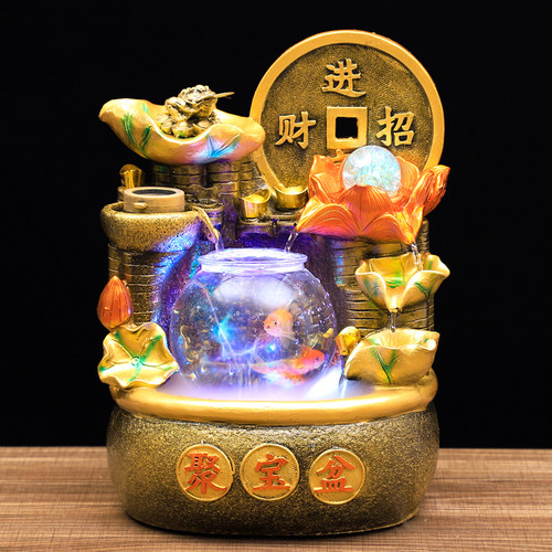 招财进宝喷泉装饰喷泉鱼缸