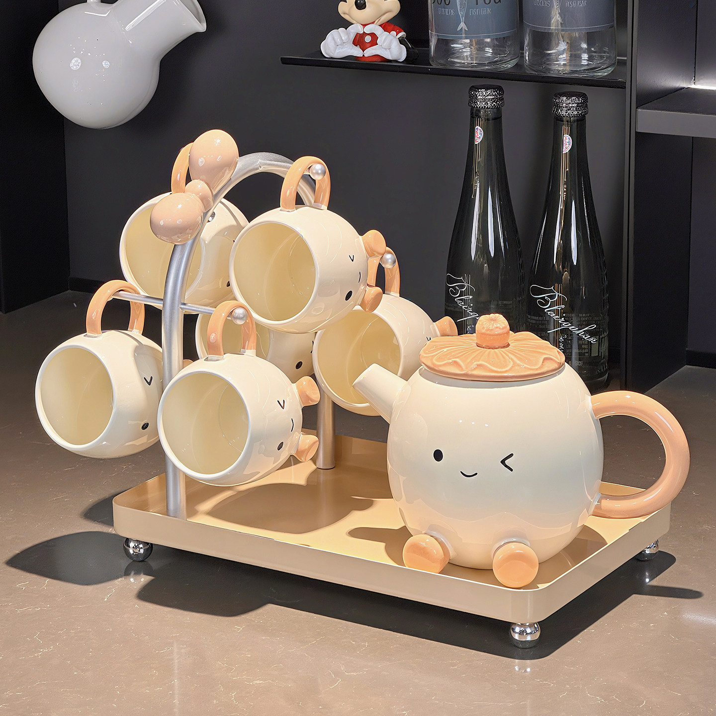 轻奢乔迁新居杯子套装家用客厅2026新款茶具杯具高颜值水壶茶杯