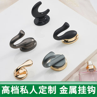 柜挂钩门后墙上壁挂 轻奢挂衣钩单个玄关进门衣服衣帽钩打孔卧室鞋
