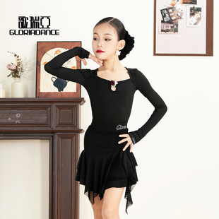 歌瑞亚2025新款拉丁舞蹈服女童练功服绝美新品拉丁服装练功演出服