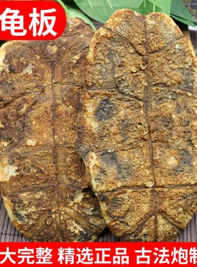 龟板中药材醋制炒炙粉旱龟壳下甲乌龟壳龟甲胶原料可磨粉售醋鳖甲