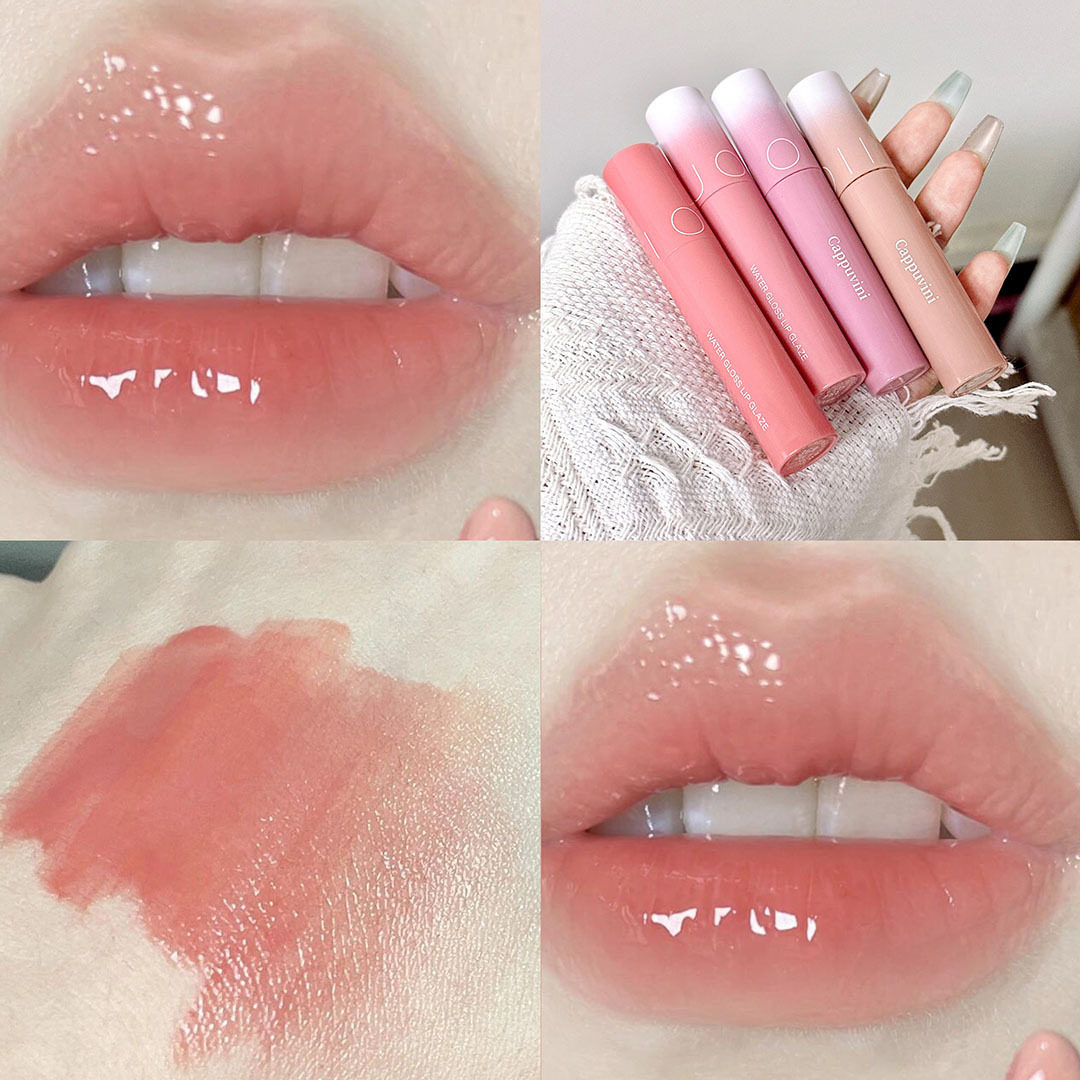新款推荐卡泡维妮清透水光唇釉 镜面水光学生党唇釉显白自然唇彩