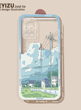 适用于红米note12pro手机壳直边note11透明防摔note11tpro+软硅胶note10/9/8日系风景note7pro全包Redmi男女