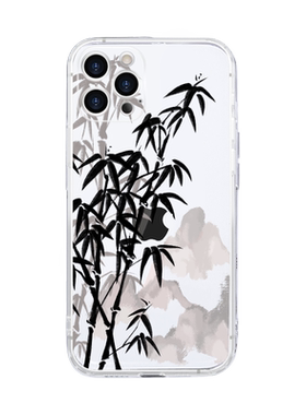 直边透明壳苹果14-L5019水墨