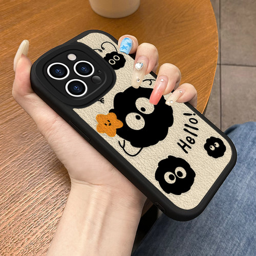 适用于苹果14Promax手机壳-煤球