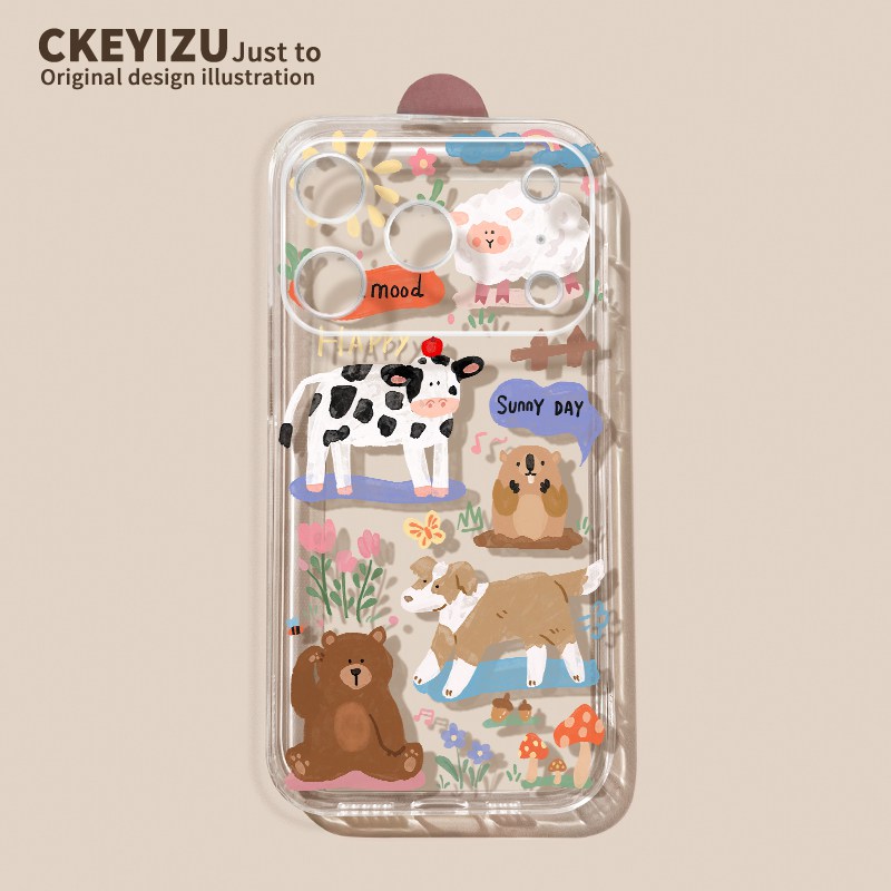 适用苹果16手机壳透明全包