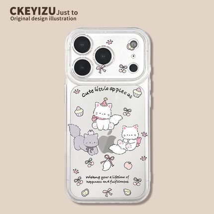 猫咪小蛋糕opporeno14手机壳reno13/12新款高级Reno11冬天透明10pro+硅胶防摔9/8/7se散热好看5/4/32外套ace2