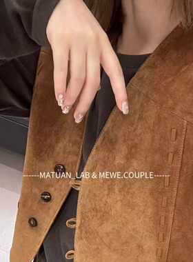 现货2025秋季新款设计师全皮背心马夹