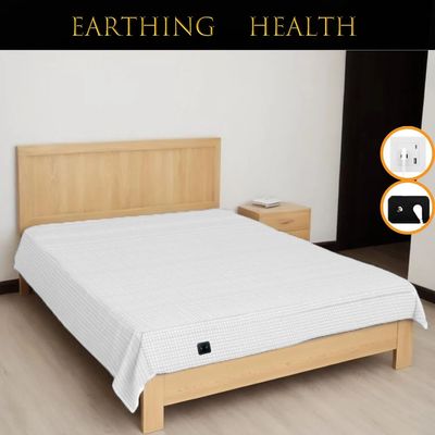 10% Silver Fiber Flat Bedsheet with Earthing Cord Conductive