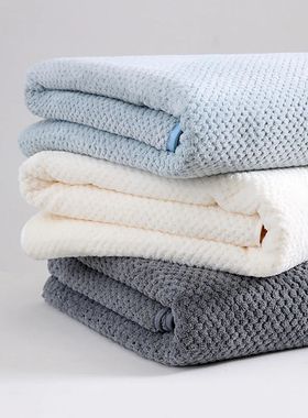 Boluoge large bath towel, thickened absorbent quick drying b