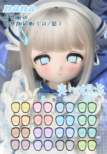 【nana】水贴眼BJD/MDD/tinyfox/二次元卡通眼珠，工期20天