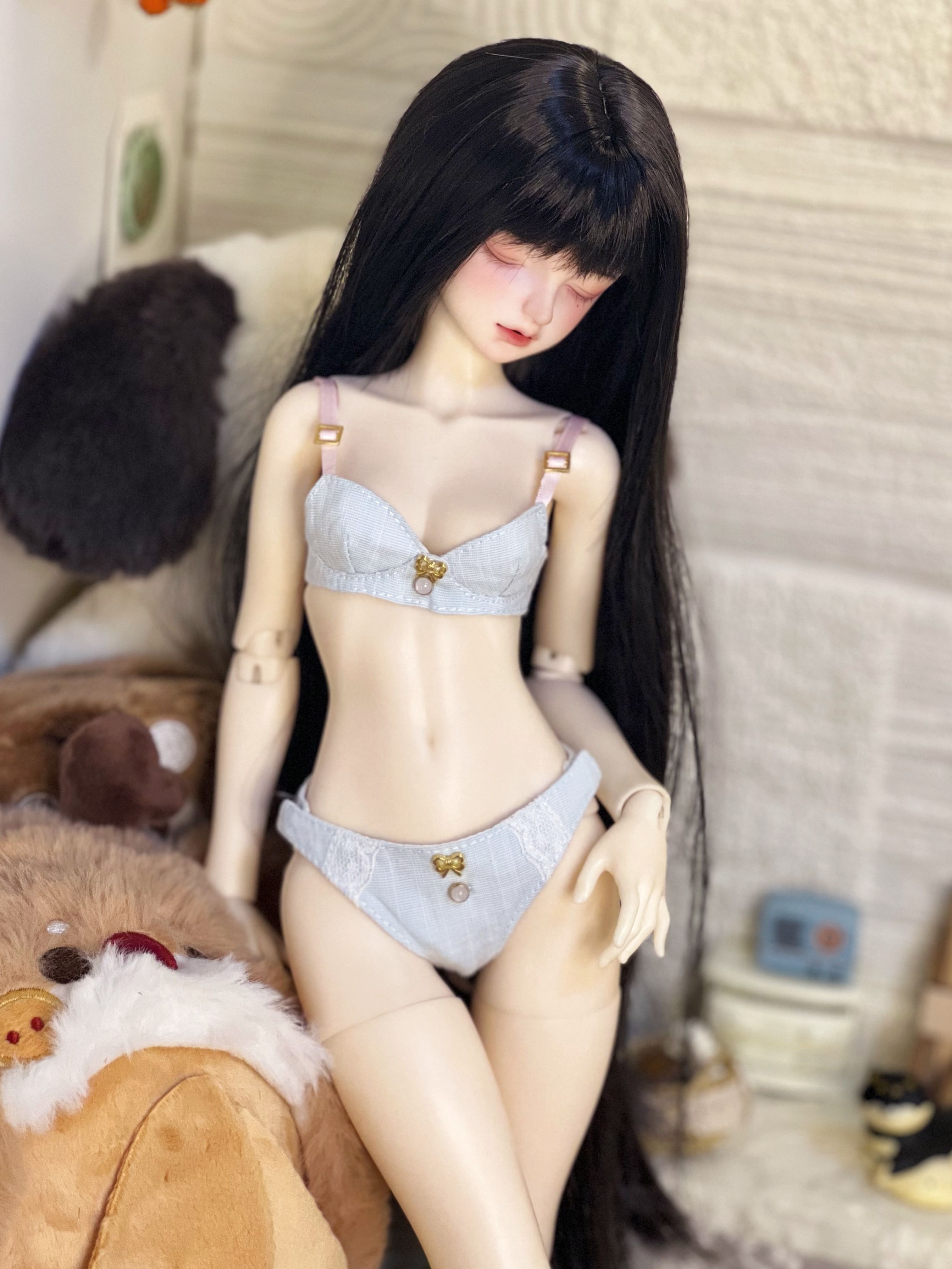 展示曼妙身姿bjd娃衣冬月自制