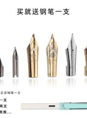 通用笔尖暗尖送钢笔送笔舌0.38英雄永生35大明尖毕派利烂笔头依人百乐78G贵妃尖21小明尖26大明尖送笔舌pp盒