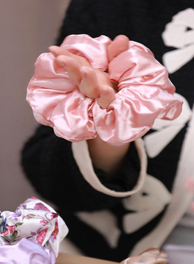 章小姐同款真丝发圈kitcsh姆米明星枕头大肠发绳kitsch桑蚕丝头绳