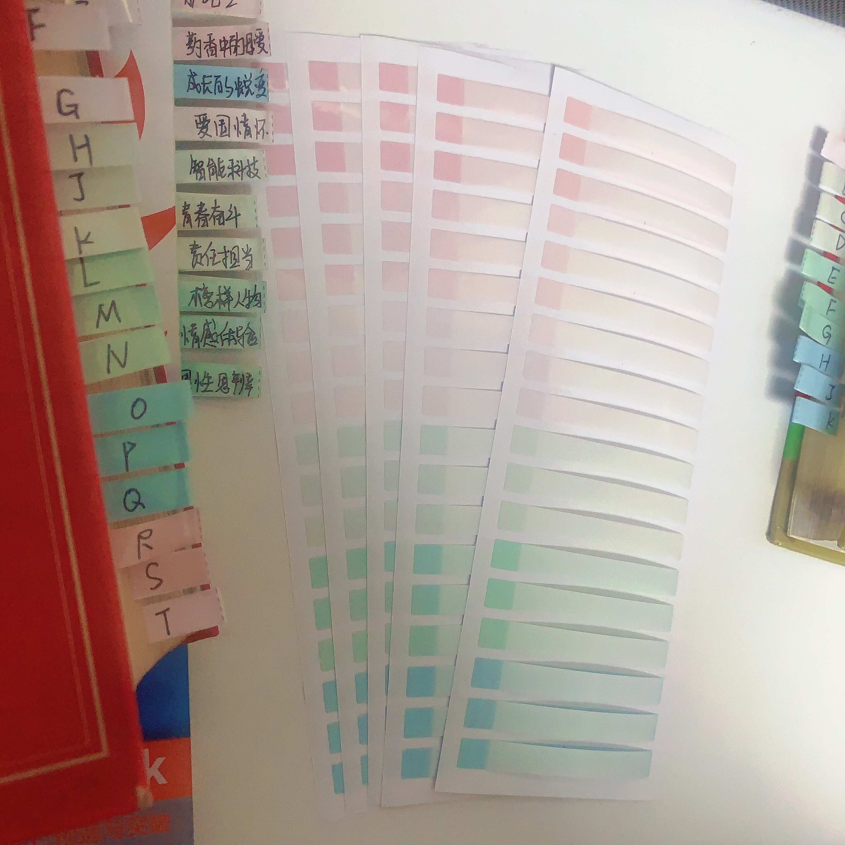 初中速查目录空白标签贴纸政治历史便利开卷考试目录标签标记贴